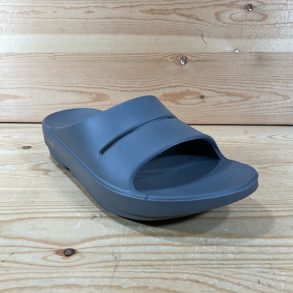 OOFOS OOahh Recovery Slide Sandal Men’s 5 Women’s 7 Slate Grey Unisex 1100